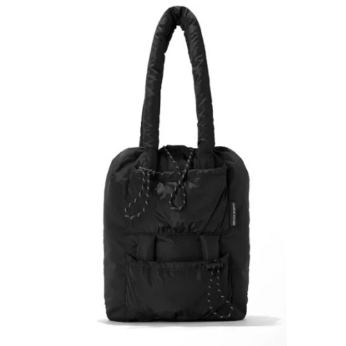 Dagne Dover Kal Puffer Tote Bag Quilted Shoulder Bag With Pockets Excellent
